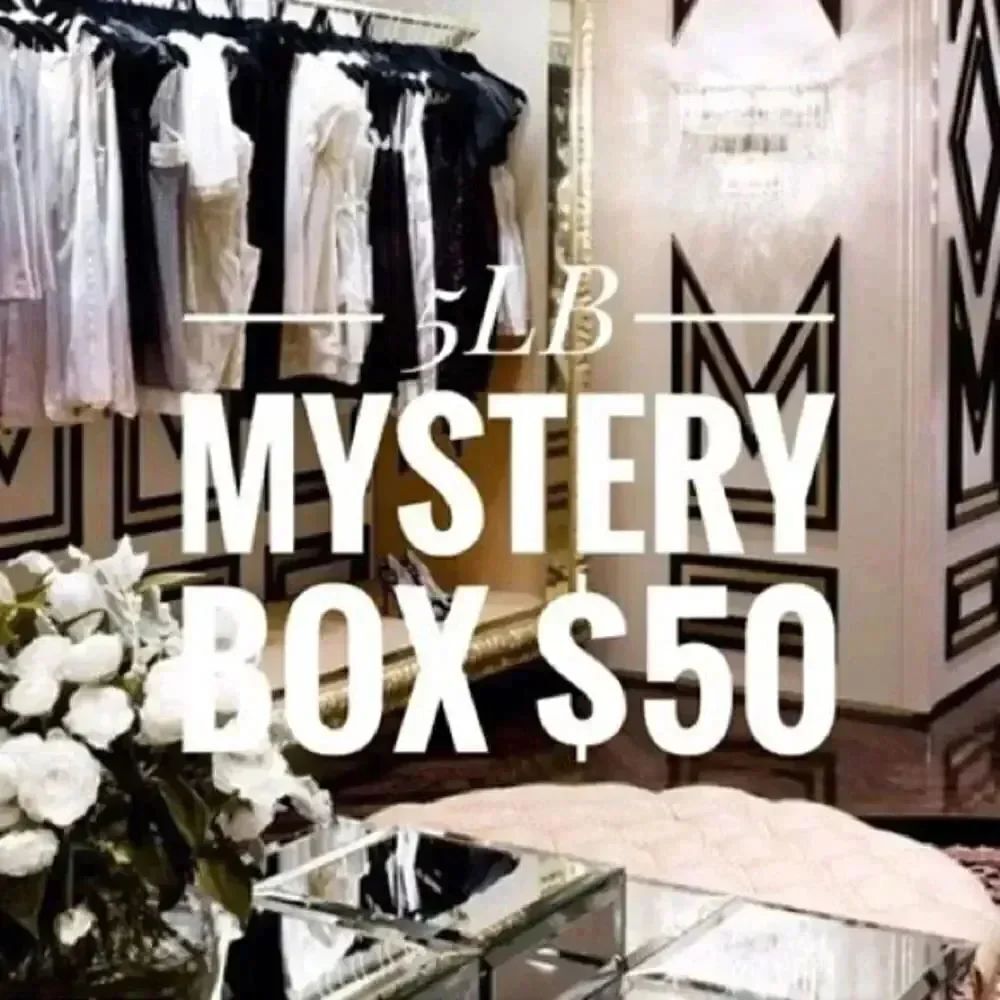 5 pound mystery box women’s clothes various name brands reseller bundle box